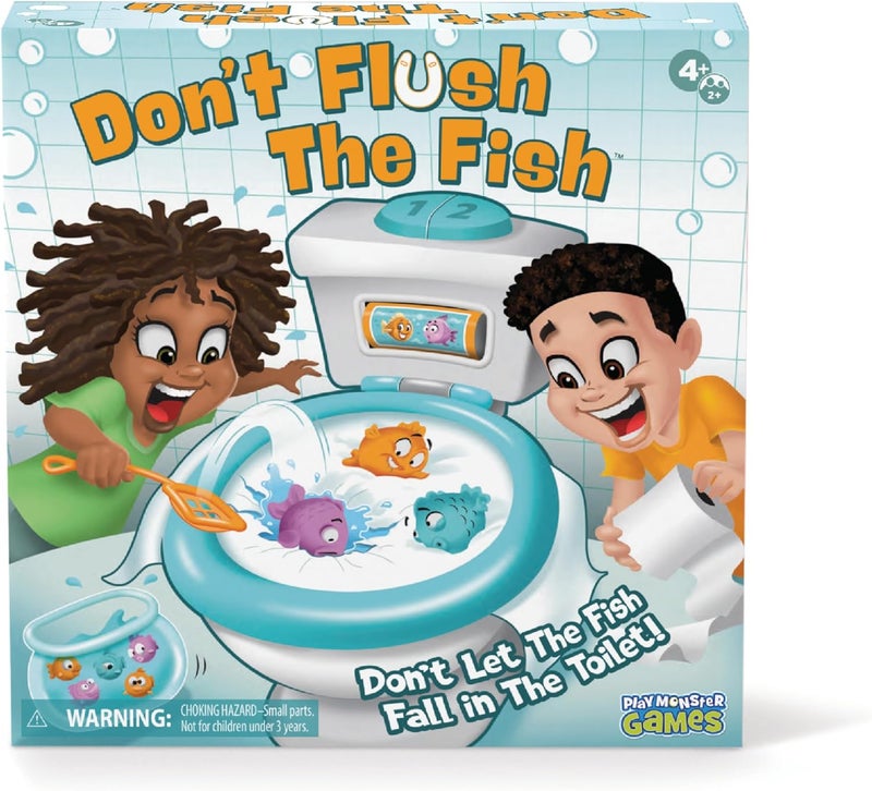 PlayMonster Dont Flush The Fish Board Games for Kids - Board Games for Family Game Night for Kids and Adults, Fun Balancing Game, Preschool, Toddler Toys, Ages 4+ - Image 1